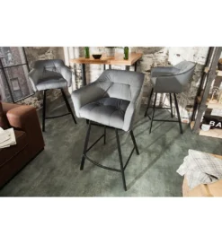 Hoker Loft srebrno szary*Invicta Interior New