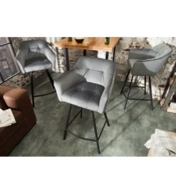 Hoker Loft srebrno szary*Invicta Interior New