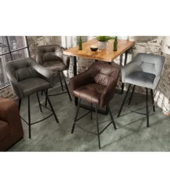 Hoker Loft srebrno szary*Invicta Interior New