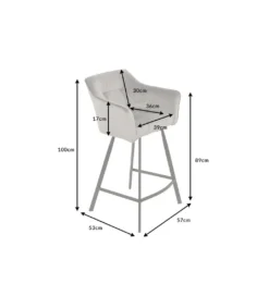 Hoker Loft srebrno szary*Invicta Interior New