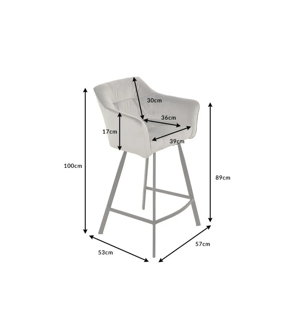 Hoker Loft srebrno szary*Invicta Interior New