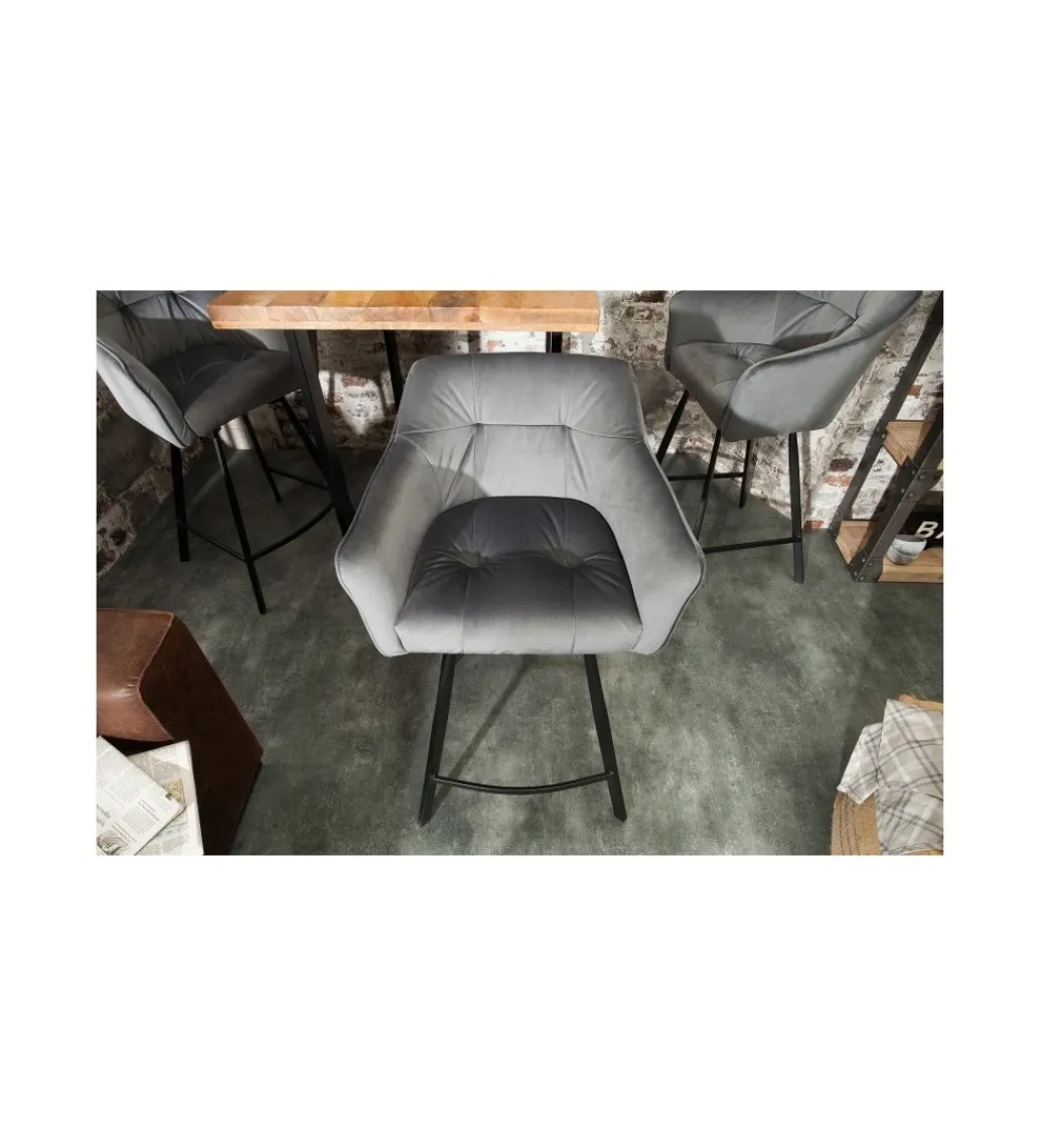 Hoker Loft srebrno szary*Invicta Interior New