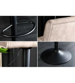 Hoker MODENA od 92 cm do 115 cm 360 stopni obrotu welwet champagne beżowy*Invicta Interior - przedsprzedaż Discount