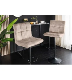 Hoker MODENA od 92 cm do 115 cm 360 stopni obrotu welwet champagne beżowy*Invicta Interior - przedsprzedaż Discount