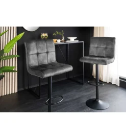 Hoker MODENA od 92 cm do 115 cm 360 stopni obrotu welwet antracyt*Invicta Interior - przedsprzedaż Best
