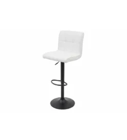 Hoker MODENA od 92 cm do 115 cm 360 stopni obrotu biały skórzany*Invicta Interior - przedsprzedaż Clearance