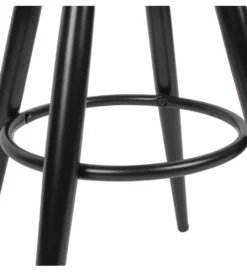 Hoker obrotowy AVERS 72 cm - 80 cm czarny*WOHNLING, GERMANY Outlet