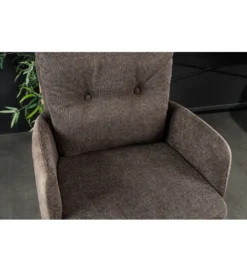 Hoker obrotowy BIG GEORGE welwet taupe*Invicta Interior Best