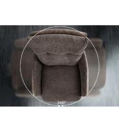 Hoker obrotowy BIG GEORGE welwet taupe*Invicta Interior Best
