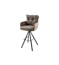 Hoker obrotowy BIG GEORGE welwet taupe*Invicta Interior Best
