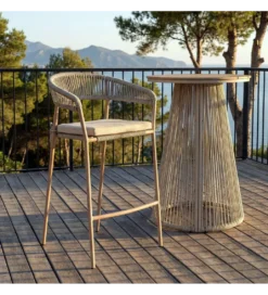 Hoker ogrodowy ASTAREMO 100 cm szarobrązowy*Zona-Design New