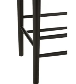 Hoker ORIENT 66 cm drewno buk czarny*J-Line