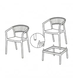 Hoker POFAMON 104 cm naturalny czarny*Zona-Design Online