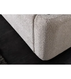 Łóżko ART DECO 180 x 200 cm bouclé beżowe*Invicta Interior Online