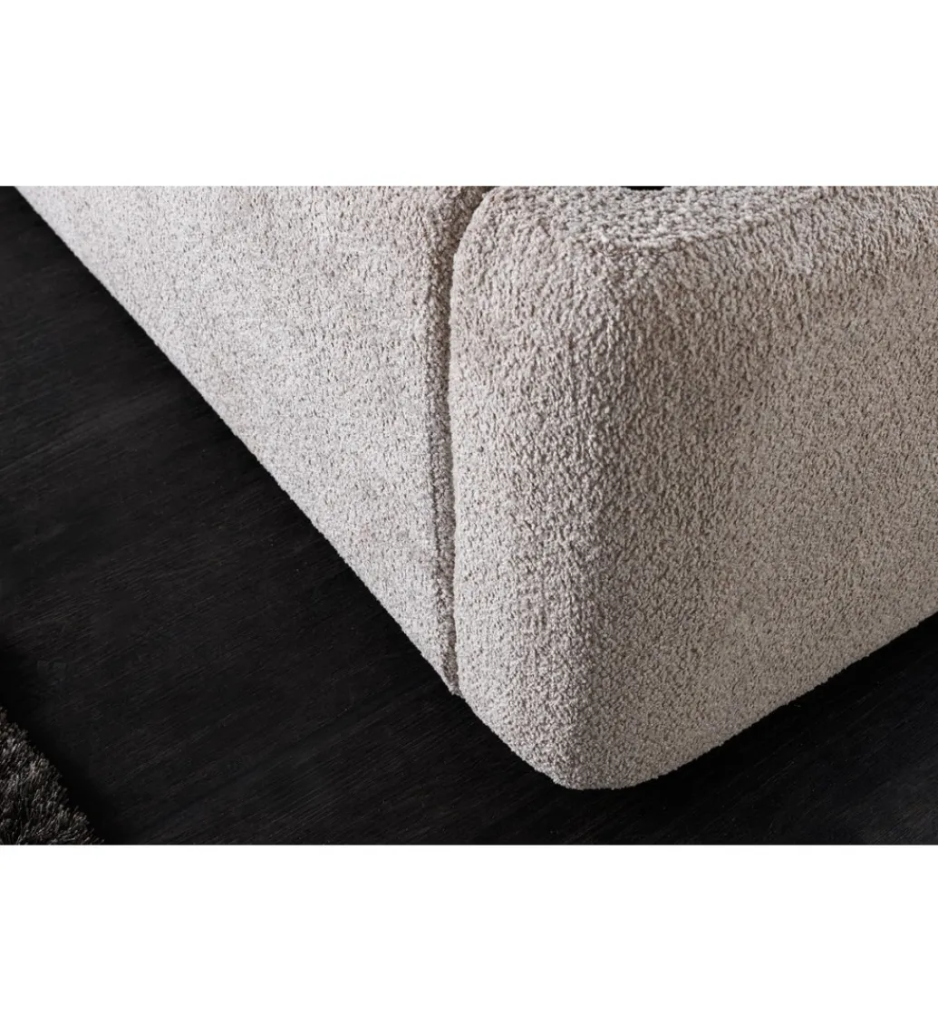 Łóżko ART DECO 180 x 200 cm bouclé beżowe*Invicta Interior Online