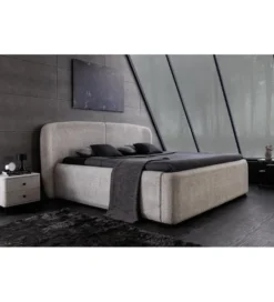 Łóżko ART DECO 180 x 200 cm bouclé beżowe*Invicta Interior Online