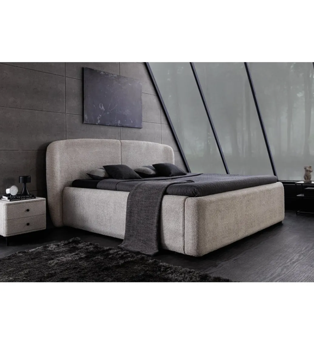 Łóżko ART DECO 180 x 200 cm bouclé beżowe*Invicta Interior Online