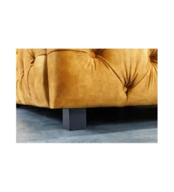 Łóżko Big CITY Paris 160 cm x 200 cm musztardowo-żółte*Invicta Interior Discount