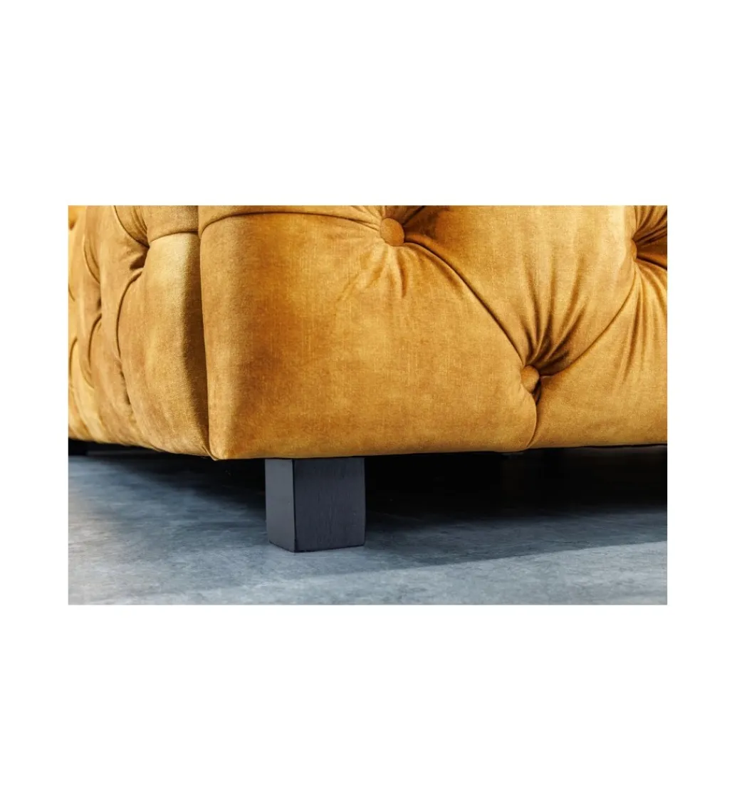 Łóżko Big CITY Paris 160 cm x 200 cm musztardowo-żółte*Invicta Interior Discount