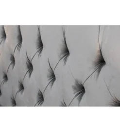 Łóżko Big CITY Paris 180 cm x 200 cm szary aksamit*Invicta Interior Discount