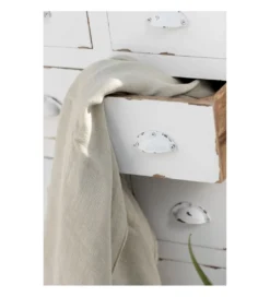 Koc Ivory Lniany 150 cm x 200 cm*J-Line New
