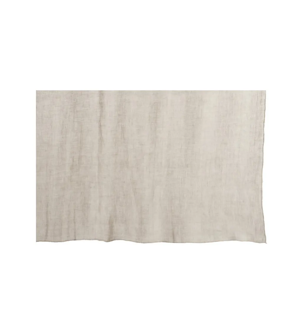 Koc Ivory Lniany 150 cm x 200 cm*J-Line New