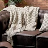 Koc MANTA 130 x 150 cm szarobiały*Imeri Discount