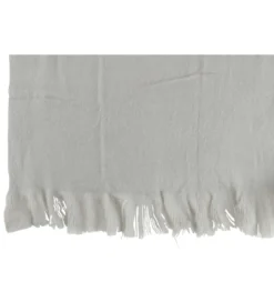 Koc z frędzlami Fringers 130 cm x 180 cm szary*J-Line Online