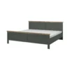 Łóżko EVORA 160 cm x 200 cm zielone z dodatkiem koloru dąb Lefkas*Helvetia Discount