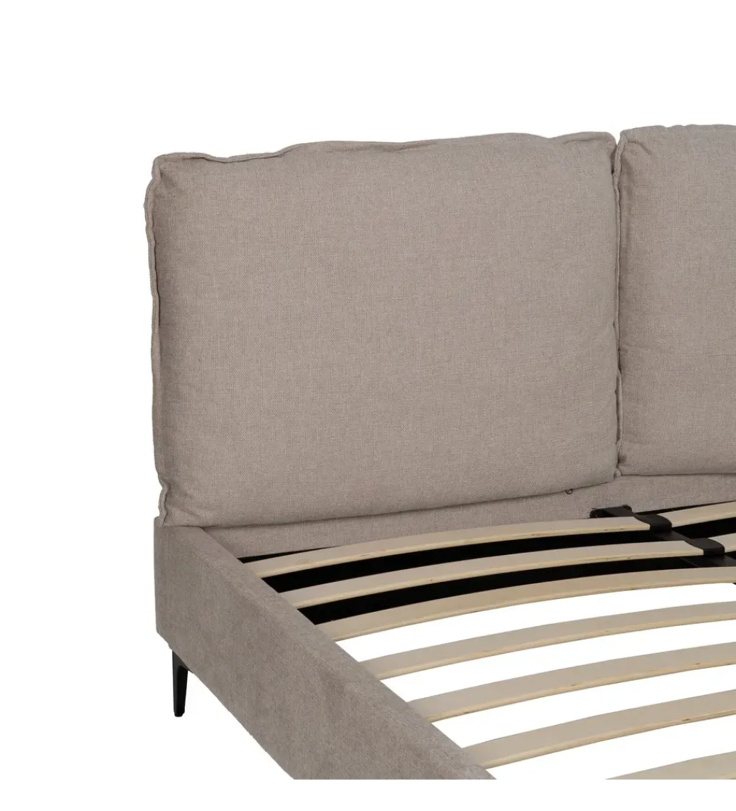 Łóżko ISABELARY 163 x 215 cm beżowe*Zona-Design Best