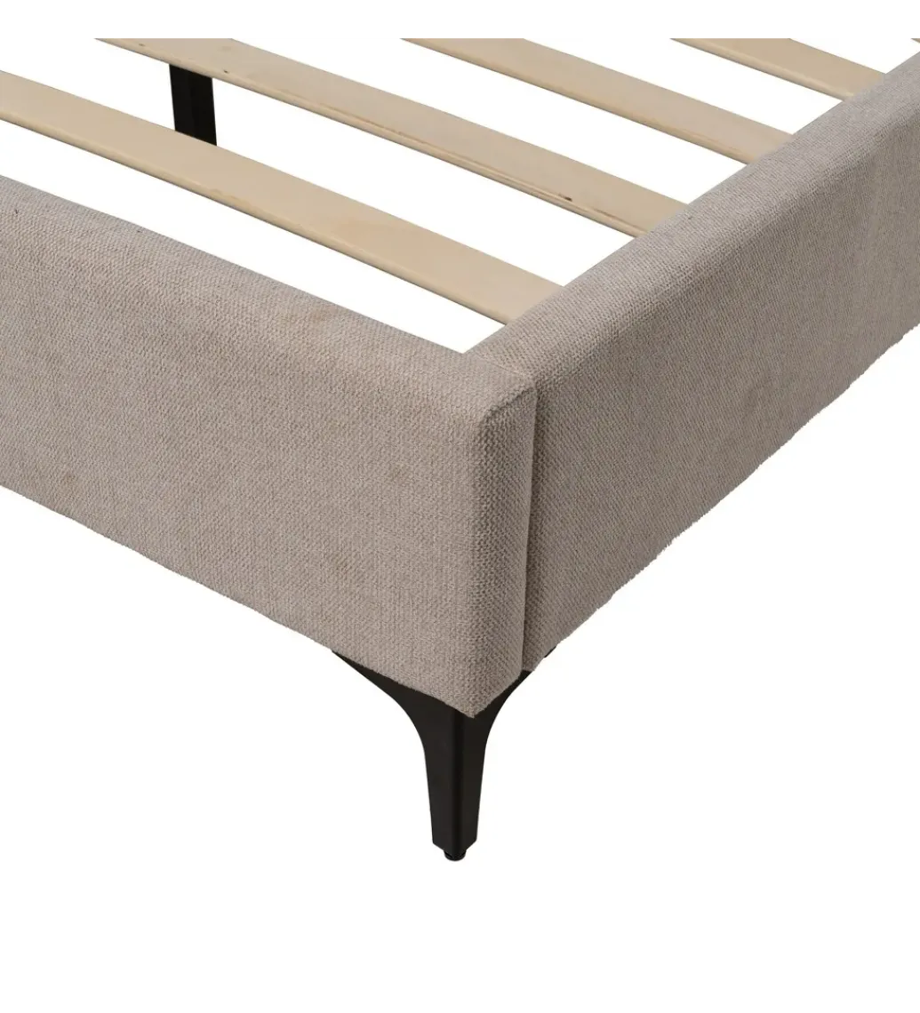 Łóżko ISABELARY 163 x 215 cm beżowe*Zona-Design Best
