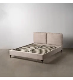 Łóżko ISABELARY 163 x 215 cm beżowe*Zona-Design Best