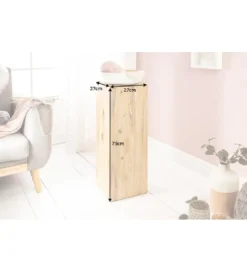 Kolumna Columna 75 cm akacja teak szary*Invicta Interior Online