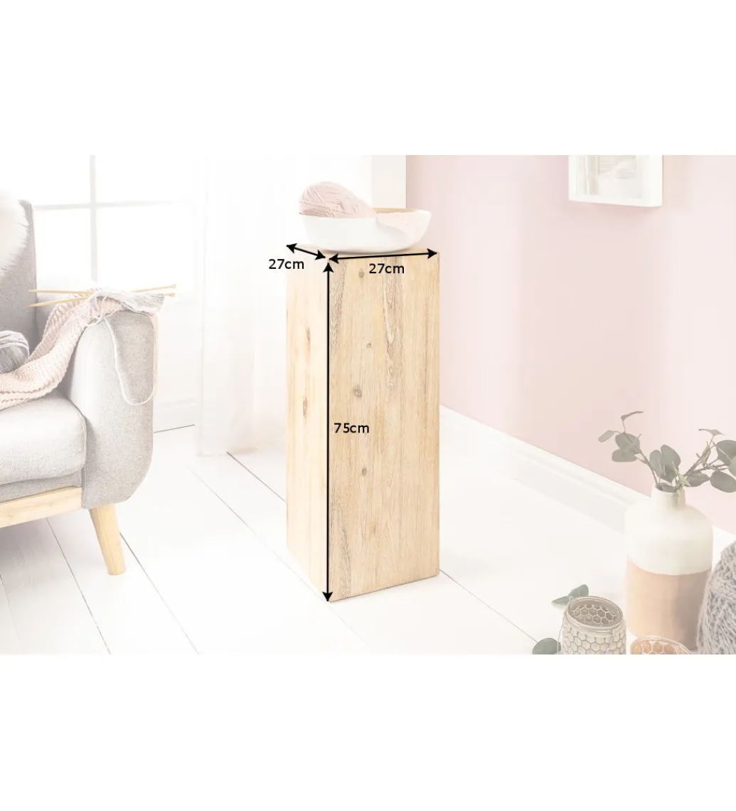 Kolumna Columna 75 cm akacja teak szary*Invicta Interior Online