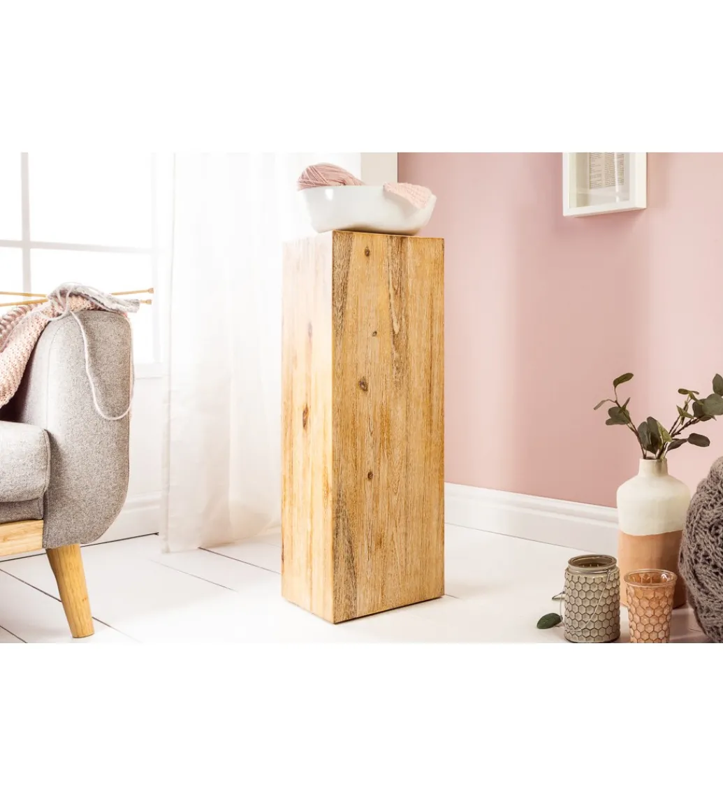 Kolumna Columna 75 cm akacja teak szary*Invicta Interior Online