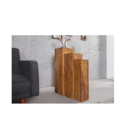 Kolumny FINICE Makassar SET 3 drewno sheesham*Invicta Interior New