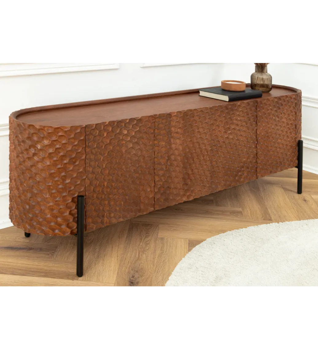 Komoda ADLON 180 cm drewno mango brązowa*Invicta Interior - przedsprzedaż