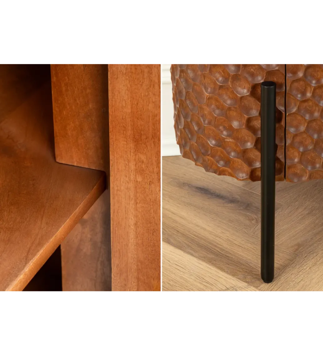 Komoda ADLON 180 cm drewno mango brązowa*Invicta Interior - przedsprzedaż