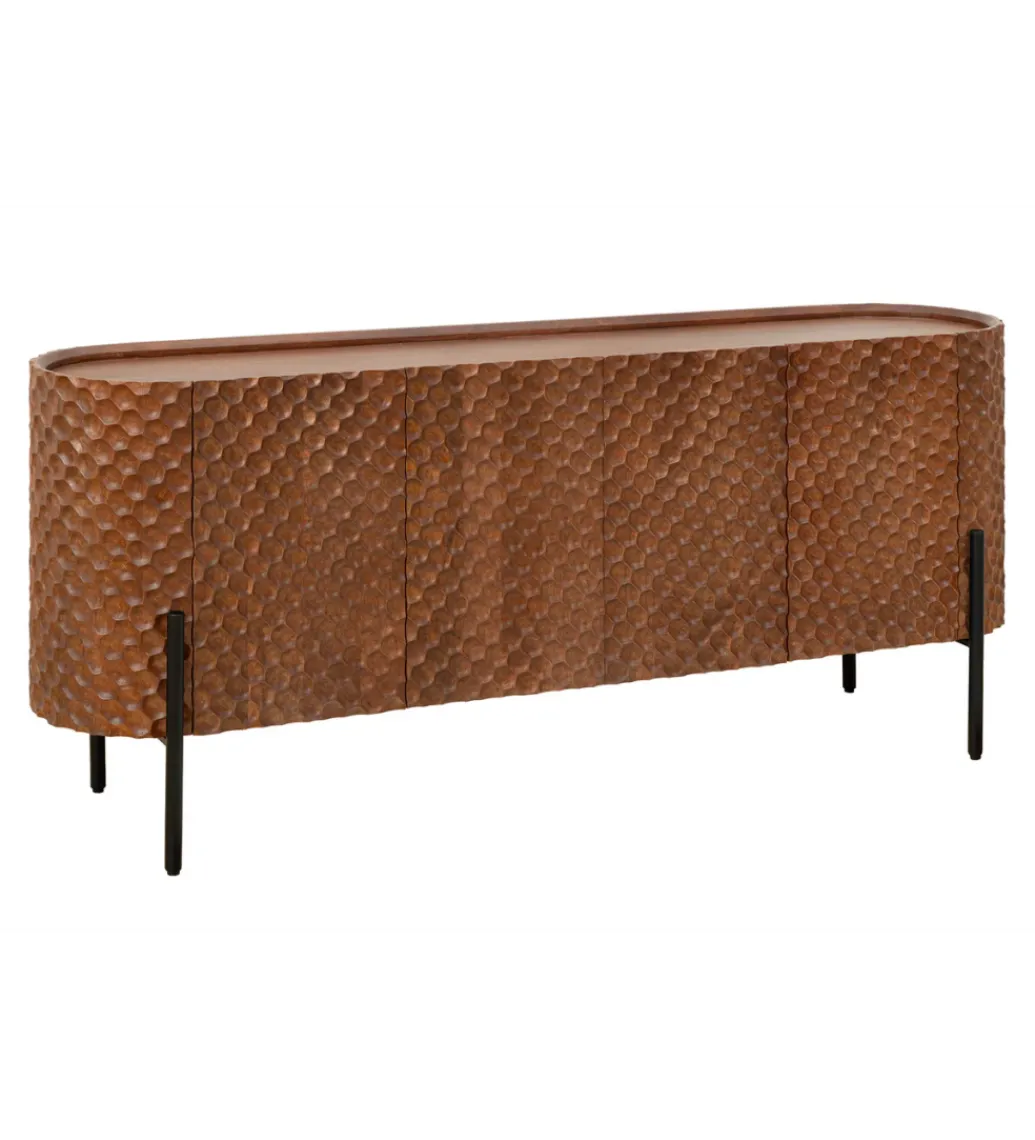 Komoda ADLON 180 cm drewno mango brązowa*Invicta Interior - przedsprzedaż