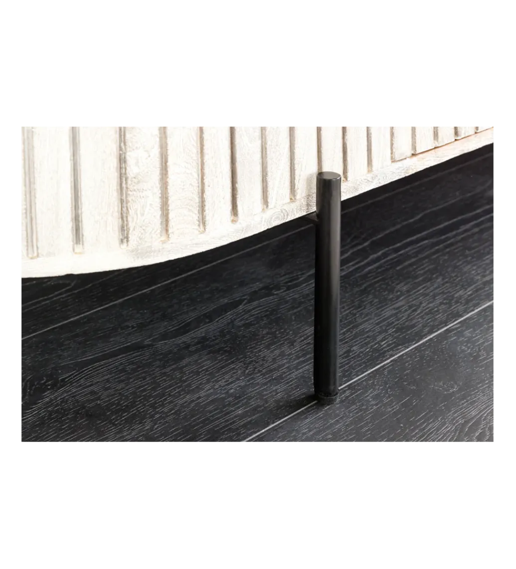 Komoda ADLON 170 cm drewno mango marmur szara*Invicta Interior - przedsprzedaż Clearance