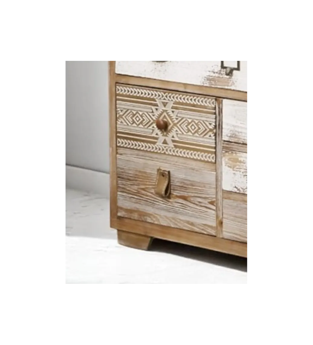 Komoda AFYR 80 cm drewno świerkowe*Imeri Outlet