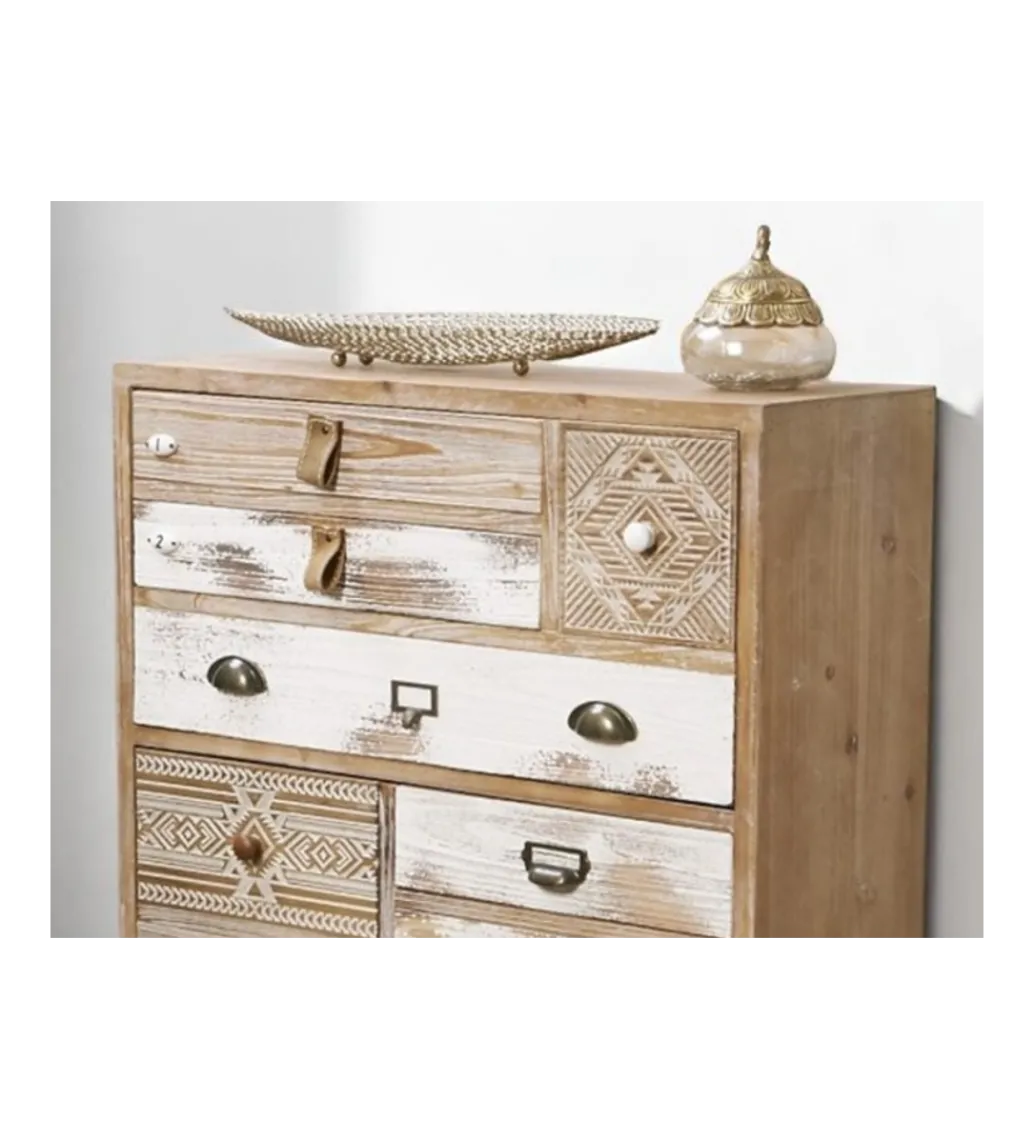 Komoda AFYR 80 cm drewno świerkowe*Imeri Outlet