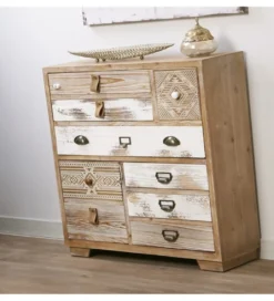 Komoda AFYR 80 cm drewno świerkowe*Imeri Outlet