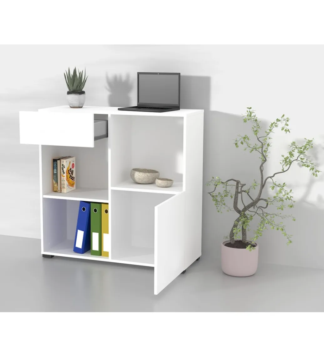 Komoda AGAPI 90 cm biała*Helvetia Sale