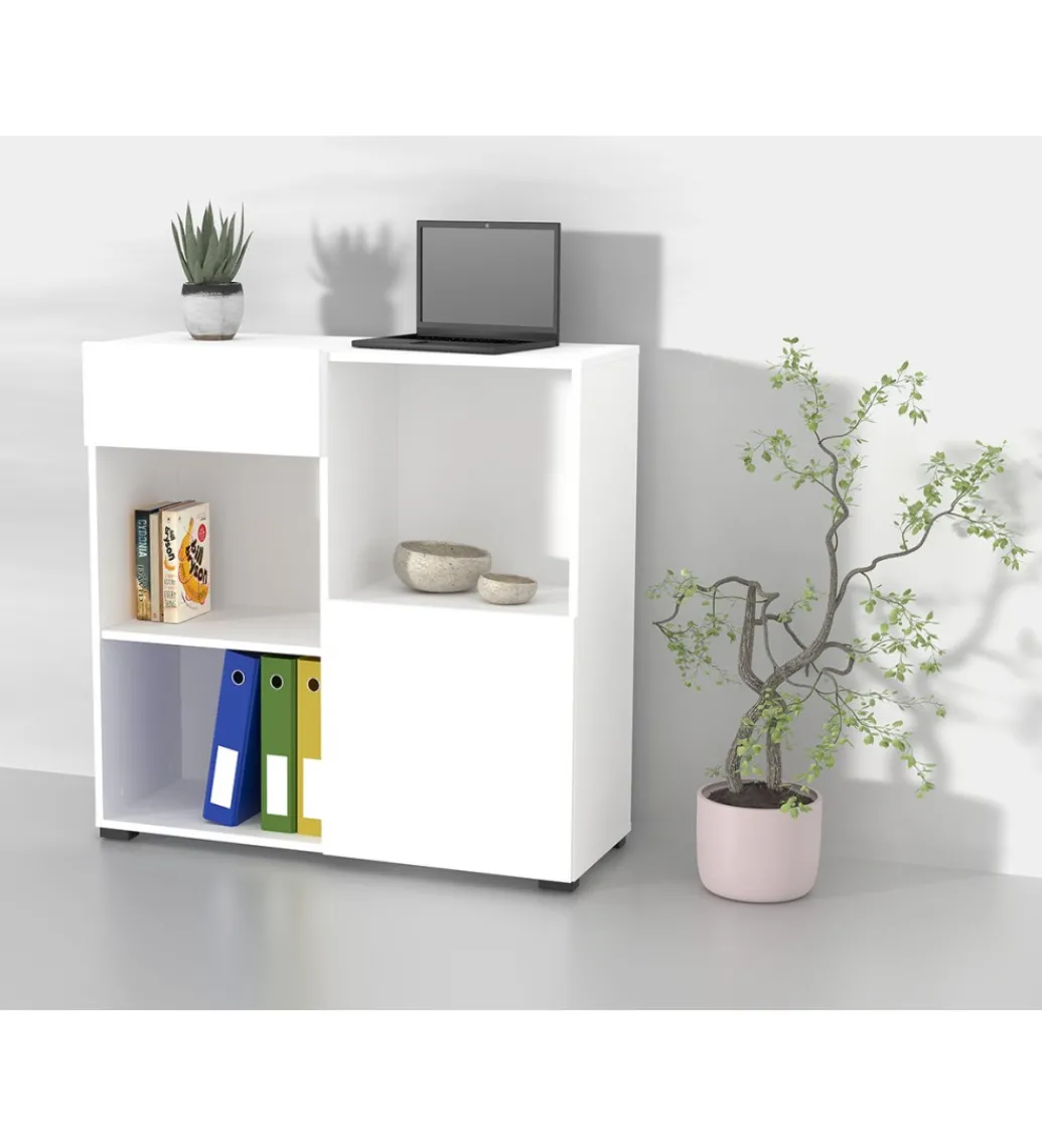 Komoda AGAPI 90 cm biała*Helvetia Sale