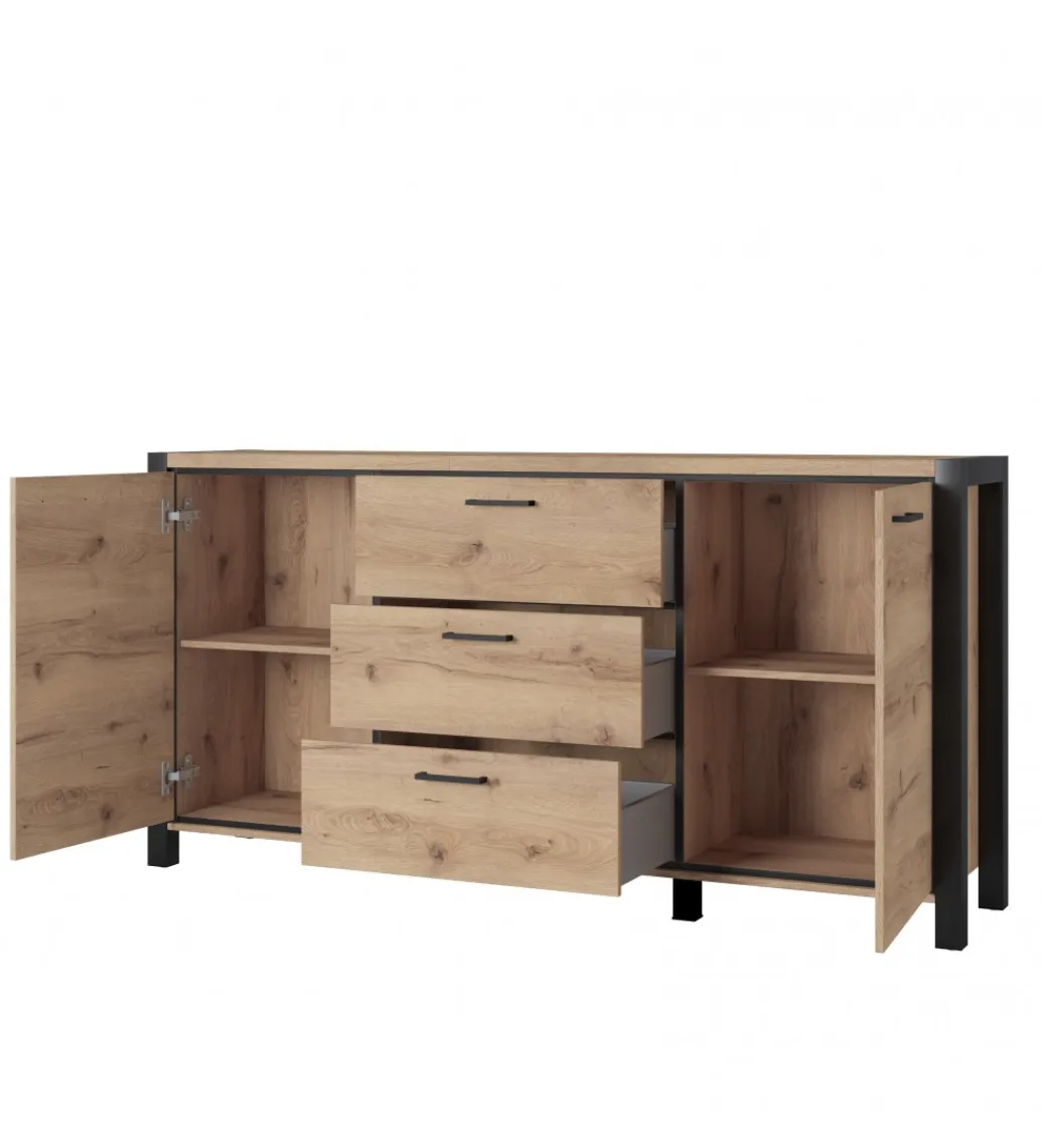 Komoda AKTIV 180 cm w optyce dąb Taurus*Helvetia Best