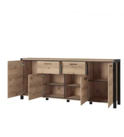 Komoda AKTIV 213 cm w optyce dąb Taurus*Helvetia Sale