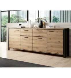 Komoda AKTIV 213 cm w optyce dąb Taurus*Helvetia Sale