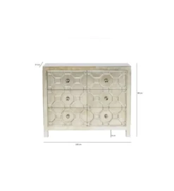 Komoda ALHAMBRA 107 cm srebrna*KARE Discount