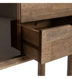 Komoda AMY 80 cm drewno kauczuk*Zona-Design Outlet
